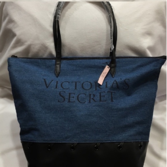 New Victoria's Secret 2018 Denim Tote Set - Picture 6 of 7